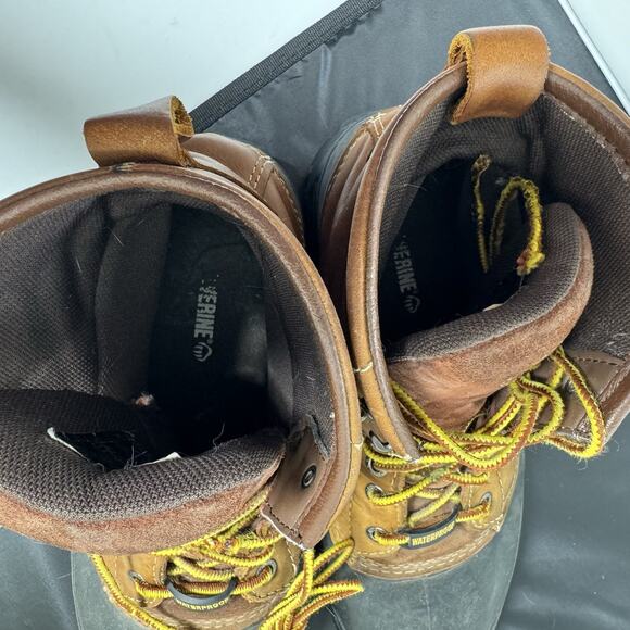 Wolverine SwampMonster Waterproof Safety Toe Work Boots Brown 9.5M EH ASTM F2413 main image 4